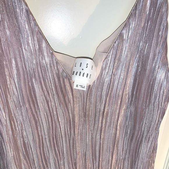 Lost + Wander Silver Mini Cocktail Dress - Picture 6 of 7